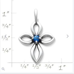 Avery Remembrance Cross w Blue Sapphire✨